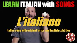 Italian Song quotLitalianoquot with lyrics English translation and explanations [upl. by Annid]