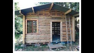 tutoUN CHALET HABITABLE EN PALETTE partie 3 [upl. by Starling]