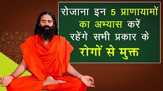 रोजाना इन 5 प्राणायामों का अभ्यास करें रहेंगे सभी प्रकार के रोगों से मुक्त  Swami Ramdev [upl. by Oel354]