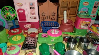 7 Minutes satisfying with unboxing Hello kitchen playset Modern kitchen Toys Decorations ASMR [upl. by Orlosky]