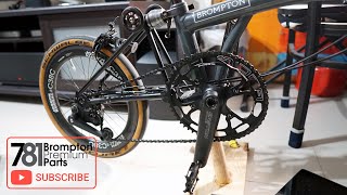 Easton Carbon EC90 SL Crankset on a Brompton  781 Project  DIY Brompton Crankset Installation [upl. by Aihsenot827]