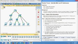 5313 Packet Tracer  Identify MAC and IP Addresses [upl. by Anitserp]