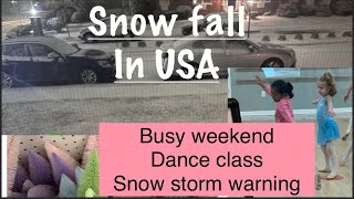 We go out after snow storm warning in USA l Indian mom busy weekend in America dailyvlog america [upl. by Burgess234]