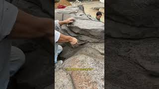 Handmade cement rockery in the new process of making rockery Cement rockery [upl. by Ylellan]