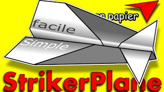 Comment faire un AVION en PAPIER qui vole très bien et longtemps ORIGAMI PAPIER AVION FACILE [upl. by Angelika177]