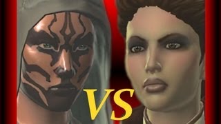 Risha vs Akaavi  SWTOR Smuggler Romance [upl. by Haletky]