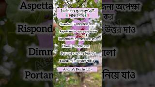 ইতালিয়ান ৬টি বাক্য শিখি youtubeshorts viralshort learnitalian [upl. by Publius750]