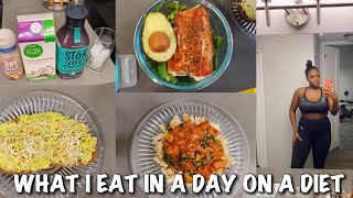 WHAT I EAT IN A DAY ON A DIET  PESCATARIAN FRIENDLY [upl. by Aninad]