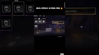 Real voices in free fire 🗿shorts foryou realvoice freefire ff [upl. by Lokcin272]