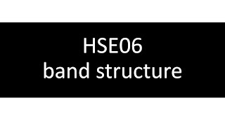 Hybrid DFT band structure 계산 [upl. by Eelibuj]