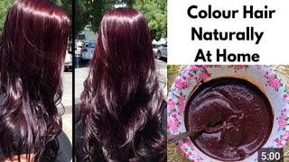 Natural Hair Dye For Grey HairGet Natural Or Dark Brown Hair Color With Megical Water rabiaumer [upl. by Olegnad]