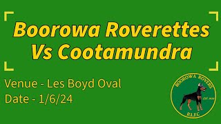 2024 Round 7  Boorowa Roverettes vs Cootamundra [upl. by Llebana]