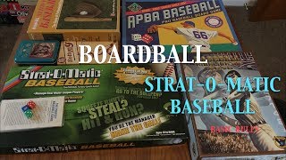 Boardball StratOMatic Baseball Basic Rules [upl. by Jule]