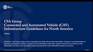 Connected and Automated Vehicle CAV Infrastructure Guidelines for North America [upl. by Bella233]