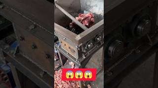 Meat bone grinder machine 🦴😵‍💫 meatlover meatcutter meatcuttingskills shortfeed [upl. by Aipmylo]