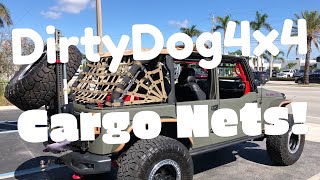 Installing Dirty Dog 4x4 cargo nets on my Jeep Wrangler Rubicon [upl. by Cordeelia]