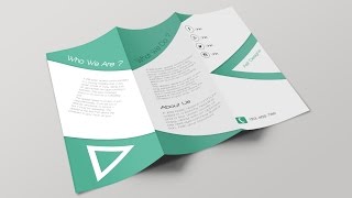 How to make Tri fold brochure in Photoshop CC [upl. by Hector]