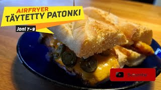 Airfryer täytetty patonki [upl. by Esiocnarf]