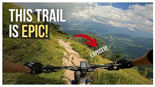 This is one of the BEST Lake Garda MTB trails How to ride the Malga Campo Trail 4K [upl. by Renita]