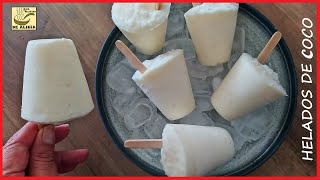 HELADOS DE COCO  RECETAS COLOMBIANAS [upl. by Llerryt]