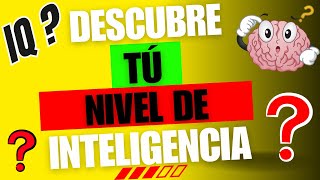 Test de Coeficiente Intelectual ¿Qué tan inteligente eres  CALCULA tu IQ  MentalTest 2 [upl. by Ellasal346]