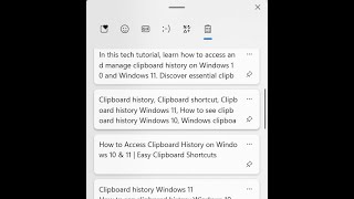 How to Access Clipboard History on Windows 10 amp 11  Easy Clipboard Shortcuts [upl. by Land]