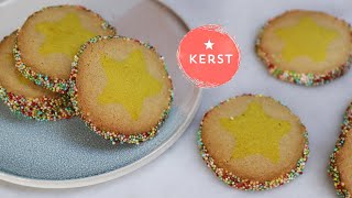 Kerstkoekjes maken  Recept voor vanille kerstkoekjes mét verrassing [upl. by Dorcas962]