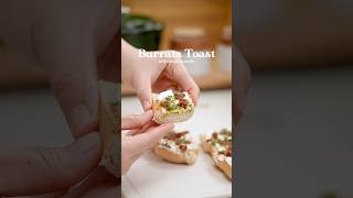 Buratta Toast  Creamy Italian Cheese Open Sandwich [upl. by Janith]