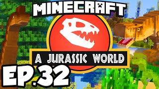 Jurassic World Minecraft Modded Survival Ep32  NEW DINOSAUR FEEDERS Rexxit Modpack [upl. by O'Connor]