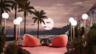 Pink Supermoon Jazz Night  Music for Study Work Unwind  Relaxing Ambience [upl. by Scotti]