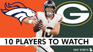 Broncos vs Packers NFL Preseason Week 2 Preview 10 Broncos Players To Watch For [upl. by Aleahcim]