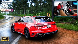 900HP AUDI RS6 2021 Forza Horizon 5  Thrustmaster T300 GT  TH8A Gameplay 4K [upl. by Marybelle]