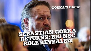 Sebastian Gorka Returns Trump White House Welcomes Firebrand Back to NSC Role [upl. by Godart]