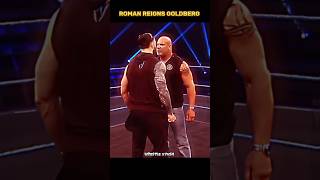 Goldberg Acknowledge Roman Reigns 🥶romanreigns goldberg wweshorts romanreignsshorts shorts [upl. by Anreval]