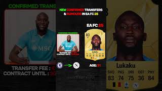 NEW CONFIRMED TRANSFERS amp RUMOURS IN EA FC 25  😱⚡ft Chiesa Lukaku Mukiele transfer eafc24 [upl. by Ullyot]