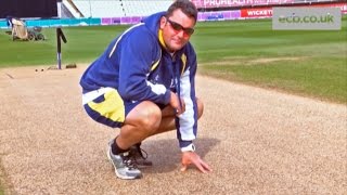 Edgbaston Head Groundsman Gary Barwell on Finals Day pitch [upl. by Irol730]