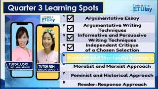 Structuralist and Formalist Approach  Grade 10 English  Quarter 3 Week 5 [upl. by Stanway]