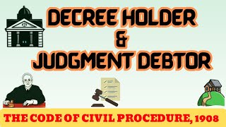 Decree holder and judgment debtor in CPC 1908 HindiUrdu [upl. by Suivatra]