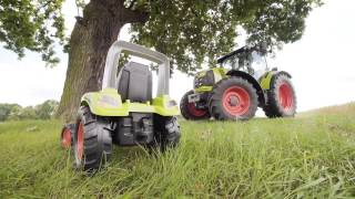 Pedal Tractor  CLAAS ARION 430  LOADER  TRAILER  item 1040AM  1040AB  by Falk Toys [upl. by Rebor]