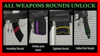 GTA 5 All Explosive Incendiary Tracer Hollow Point Full Metal Jacket And Armor Piercing Rounds [upl. by Ylrbmik]