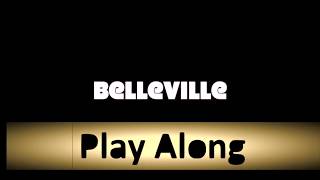 Belleville Manouche Gypsy jazz backing track  music sheet [upl. by Hafeetal]