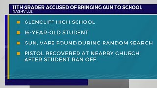 Nashville high school student the 7th to be caught with a gun so far in 2024 [upl. by Suoirred996]