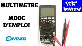 MULTIMETRE MODE DEMPLOI TUTORIEL  VOLTCRAFT VC830 CONRAD NOTICE électronique pour les nuls [upl. by Elisha]