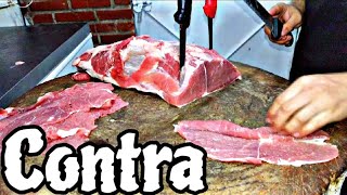 ¿Cómo cortar Bistec de una Contra de Res  Tapa de Aguayon  Chef Vlogs [upl. by Aneeg]