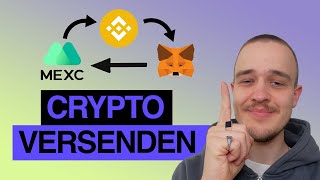 Crypto versenden und empfangen  Einzahlung amp Auszahlung auf Crypto Exchanges [upl. by Banky]