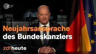 Neujahrsansprache von Bundeskanzler Olaf Scholz [upl. by Ener]