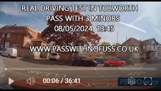 REAL DRIVING TEST ROUTE IN TOLWORTH 9 [upl. by Aniv]