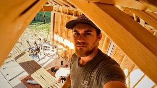 James Hardie Board amp Batten ceiling on a pool side pavilion day2 Fiberglass Pool Construction [upl. by Lukin154]