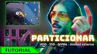 Como PARTICIONAR Almacenamiento Disco Duro en PC  Win 1110 2024 [upl. by Fransisco310]