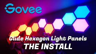 Govee Hexagon Light Panels Installation [upl. by Spratt752]